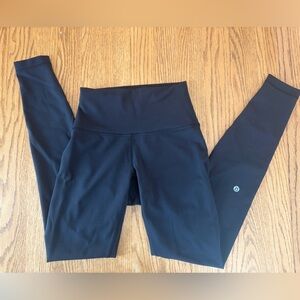Lululemon Wunder Train HR Tight 28” Contour Fit Black size 4